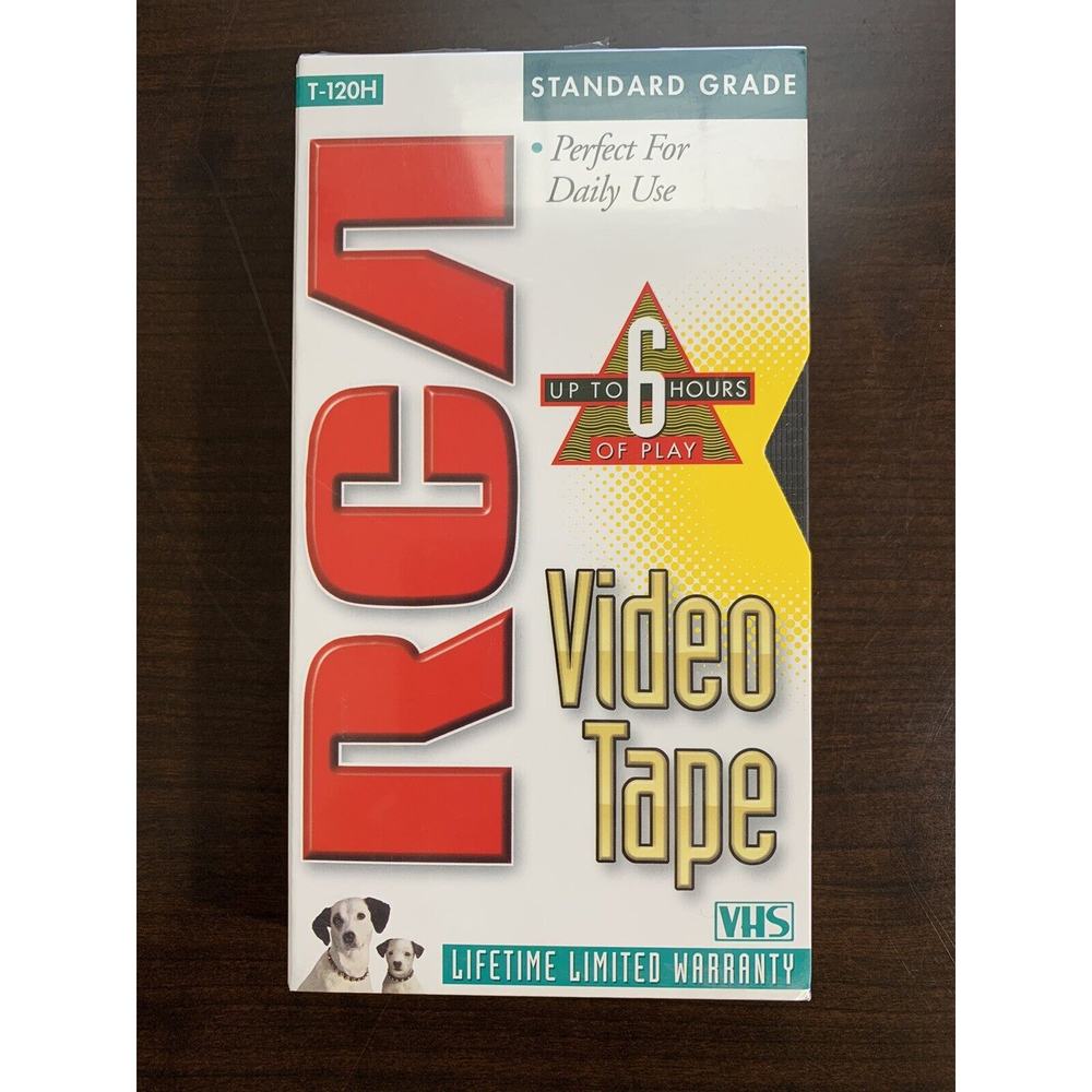 RCA T-120H Standard Grade 6-Hour VHS Blank Empty VCR Video Tape - New Sealed